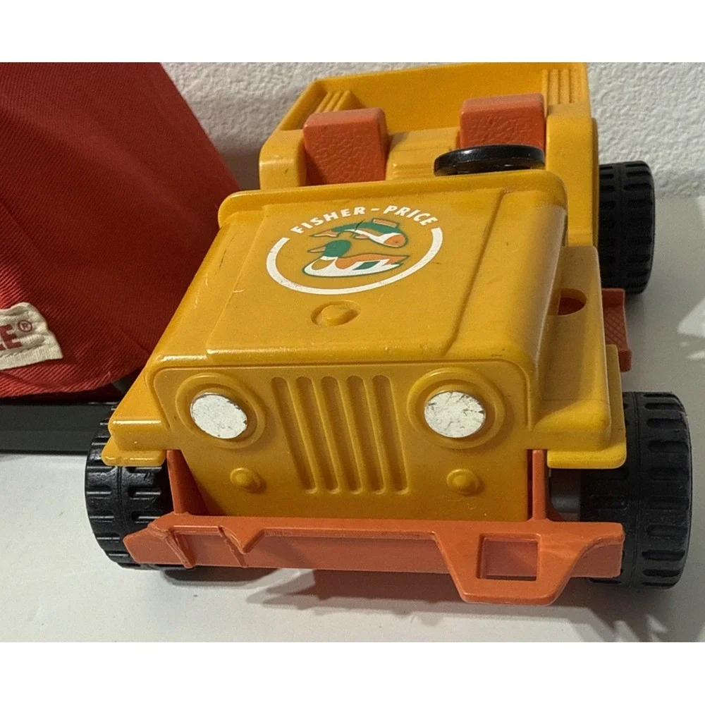 Vtg Fisher Price Dune Buggy 322 Jeep 312 Folding Camp Tent 1970s LOT 3pc Damaged